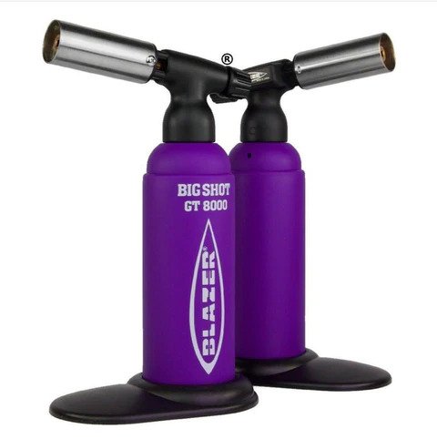 BLAZER BIG SHOT GT 8K TORCH LIGHTER (1pc) (Purple W/ White)