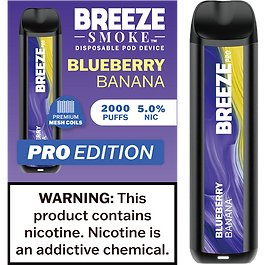 BREEZE PRO 2000 Puff (10pcs) (Blueberry Banana)