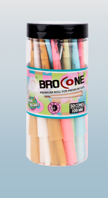 BRO CONE 109mm (50pcs) (RAINBOW)