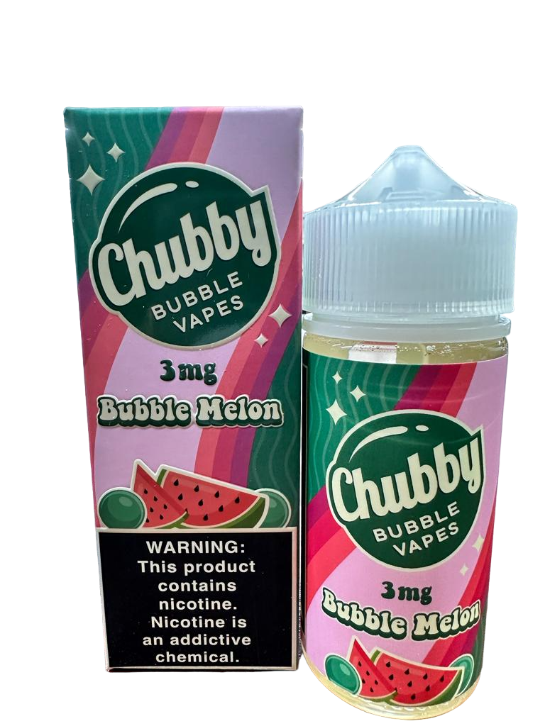 CHUBBY BUBBLE E-LIQUID 100mL (1pc) (BUBBLE MELON, 3MG)