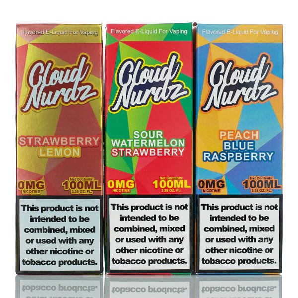 CLOUD NURDZ E-LIQUID 100mL 0% NIC (1pc) (Strawberry Kiwi)
