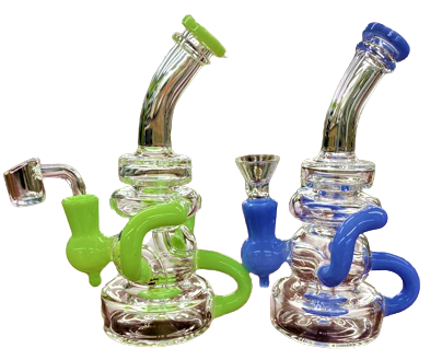 7" Recycler Water Pipe (1pc) (Blue)