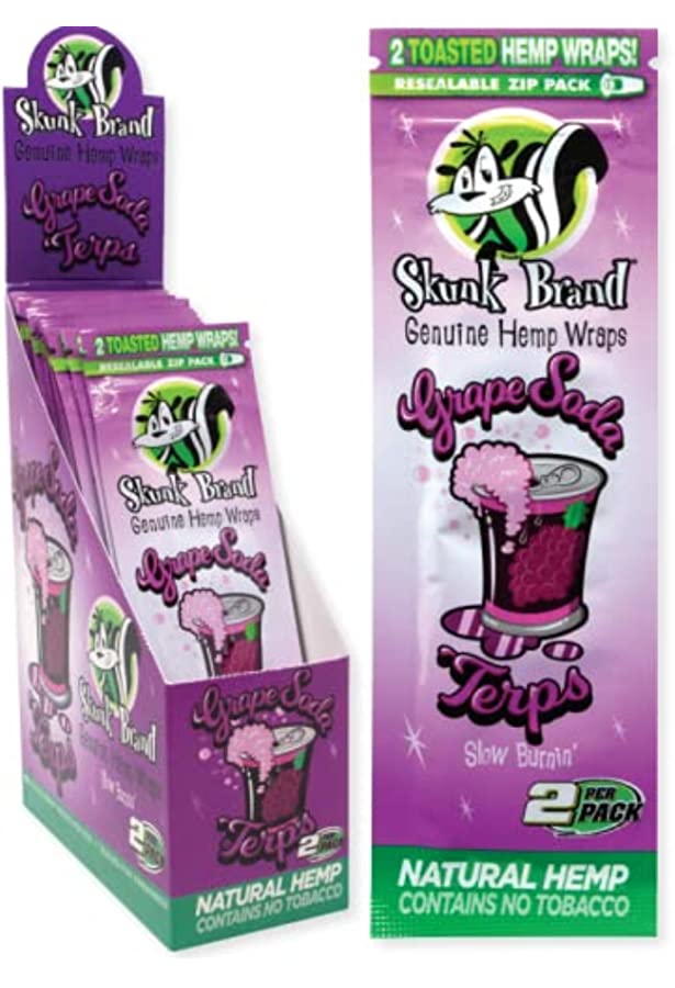 SKUNK BRAND TERP ENHANCED 2PK HEMP WRAPS- 25PCS