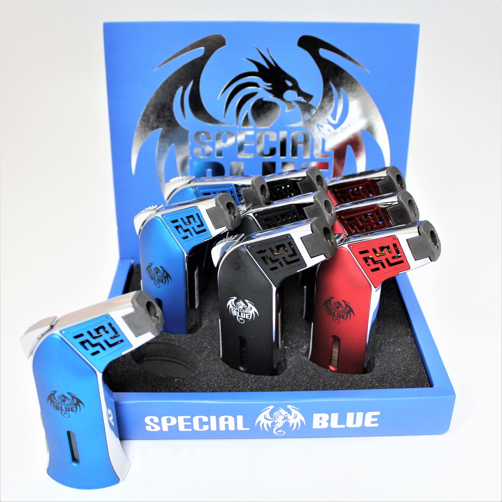 SPECIAL BLUE "BLUE STEEL" TORCH DISPLAY (9pcs)