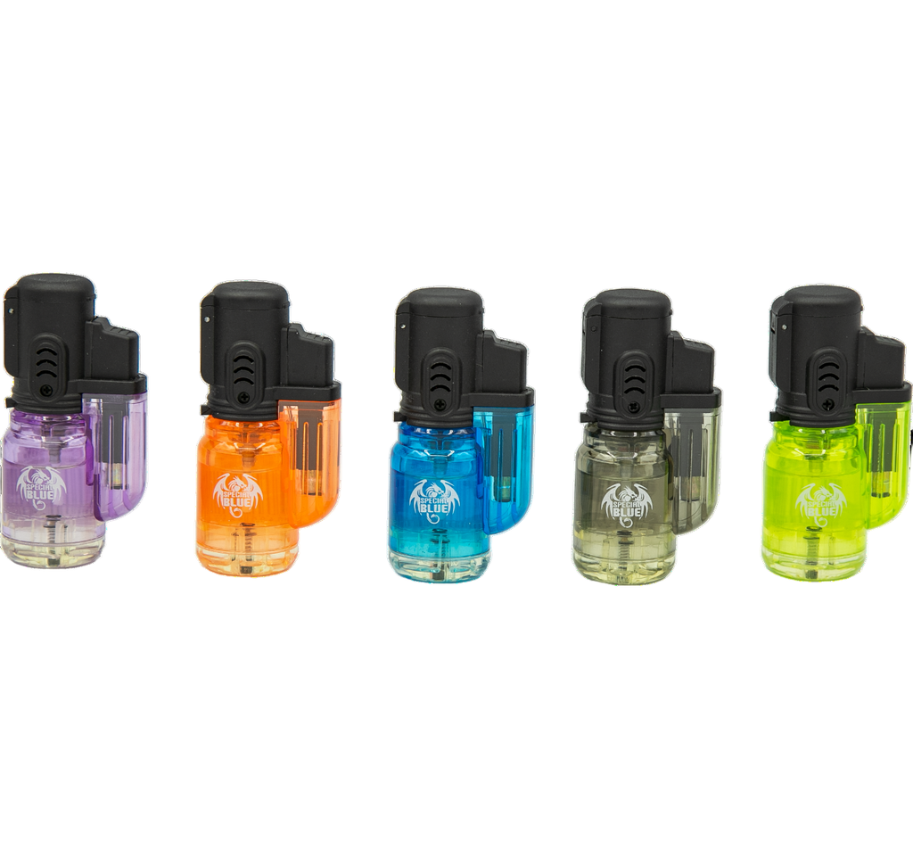 SPECIAL BLUE BULLET CLEAR MINI TORCH DISPLAY (20pcs)