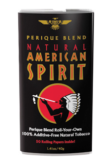 AMERICAN SPIRIT 1.41oz POUCH (6pcs) (PERIQUE BLEND (BLACK))